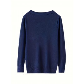 Women'S Long - Sleeved Front-Opening Buttoned Cardigan Sweater, With Delicate Button Details + High - Elastic Fabric. Perfect For Office Commute, Casual Dates & Daily Outings. Hurry To Buy & Enjoy The Discount