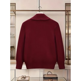 Women's Turn- Collar Cardigan Coat