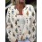 Women's Casual Cat Print Cardigan - Long Sleeve Round Neck Open Front Sweater with Button Closure, Machine Washable Spring/Fall Layering Piece for Casual Attire, Cat Sweater, Durable Knitwear