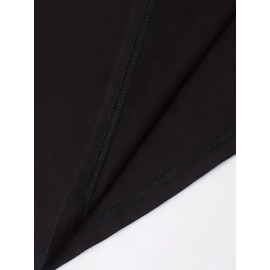 [Comfy Plus Size Nightgown] Plus Size Women's Batwing Sleeve V-Neck Nightgown - 