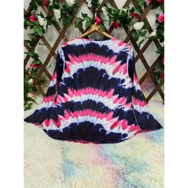 Women's Plus Size Bohemian Tie-Dye corset top - Turquoise green, black, and blue/teal longline shirt | H-Line Silhouette | Machine Washable Layering Blouse for Fall/Winter | Casual Everyday & Formal Outfits | Ideal Women's Gift with Round Neck & Vibrant Bohemian Print | Comfortable & Stylish for Layering or Solo Wear, Jersey Dress For Women Plus Size, Plus Size Tshirt Dress, Tshirt Dresses For Women, Tshirt Dress Women Plus Size, T Shirt Dresses For Women Plus Size