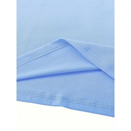 Women's Turquoise Blue Short Sleeve T-Shirt - Soft Pure Round Neck Top with Chicken Print (Hens & Bow Tie Design) - Casual & Party Wear for Spring Summer Fall - Comfortable Colors Everyday Blouse