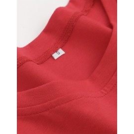 Women'S Long Sleeve T-Shirt - White Top with SALTY Graphic, Crew Neck Casual Everyday Shirt for Women, All-Season Everyday & Party Outfits - from Local Warehouse, Versatile Clothing, Playful Design, Quality Stitching, Stylish Blouse, Fashion Lovers