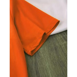 Local delivery - One piece Women's printed T-shirt -100% casual round neck short sleeved top with rugby elements, breathable and comfortable, suitable for match days, parties and daily wear, machine washable, all season casual clothing - perfect for