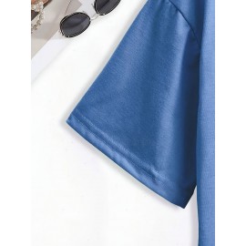 Fashion Creative Pattern Printed Women'S T-Shirt, Suitable for Spring And Summer Casual Women Short-Sleeved T-Shirt, Comfortable Fashion Elegant Women'S Round Neck Loose Women'S Blouse 100%