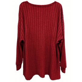 [Elegant Long Sleeve Cardigan] Plus Size - Women's Plus Size Elegant Long Sleeve Cardigan - Cozy Ribbed Open Front Sweater with Button Details, Solid Color, Medium Stretch, Perfect for Fall/Winter Casual Wear, Casual Wear Cardigan | Elegant Long Sleeve | Construction, Sweater Cardigan, Plus Size Women Clothes, Plus Size, Plus Size Women Top, Cardigan For Curvy/large Size Women, Sweater For Curvy Women, Elegant Cardigan For Women, Cardigan For Women On