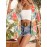 Women'S Floral Print Open Front Cardigan, Polyester Half Sleeve Casual Top with Collarless Design and Non-Stretch Fabric for Spring/Summer/Fall Festive Occasions